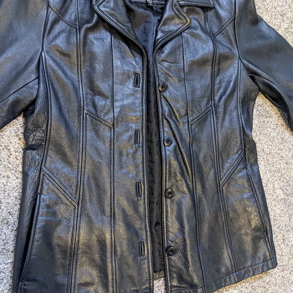 Vintage 90s Wilsons Maxima 100% Leather Jacket - Picture 10 of 12